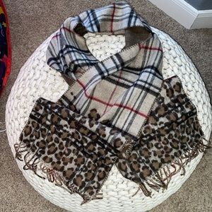 Cashmink Oversized Mix Print Scarf- Never Worn